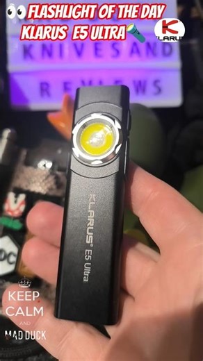 🔦👀Flashlight of the day 13/05/26 Klarus E5 ULTRA ⚪🔴🙌🦆 #@KlarusLighting #klarus #shorts #edc