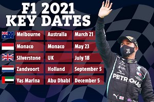 F1 2021 calendar revealed with 23-race season and Brit GP avoiding Euros clash