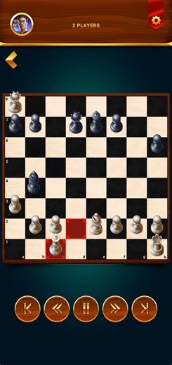 Playing chess with friend