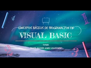 VIDEO TUTORIA CONCEPTOS BASICOS DE PROGRAMACION EN VISUAL BASIC