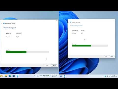Send a file from one computer to another via Bluetooth