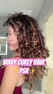Wavy curly hair PSA📣 #wavycurly #curlcare #wavyhairtips #curlytips #naturallywavy #curlyhairroutine