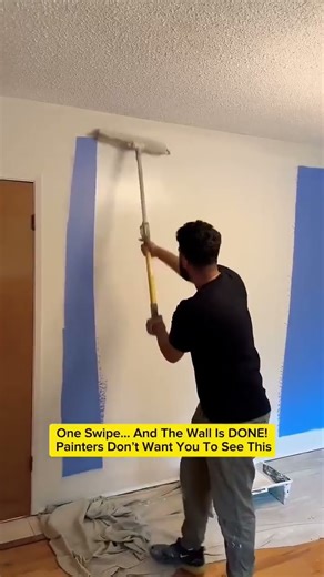 This Roller Painting Trick Covers Walls INSANELY Fast… Homeowners Are Shocked! #DIY #Painting