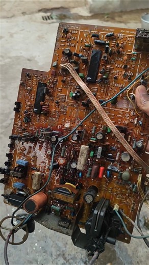 Satisfying Vintage TV Board Deep Clean! ✨#Restoration #Satisfying #Shorts