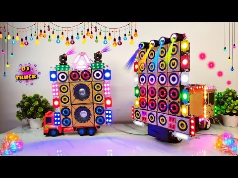 How to Make Mini DJ Setup with Cardboard | DJ Gadi DIY Tutorial | DJ Truck (DJ Gadi) Making at Home