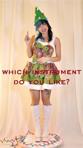 NINI MUSIC on Instagram: "Merry Christmas 🎄🎁 🎄 Which instrument do you like? Instrument 1: @emeraldguitars Guitar straps: @amumu.rocks Guitar cable☎️： @kirlincable #ninimusic #folkmetal #nini #guitar #guitarstrap"