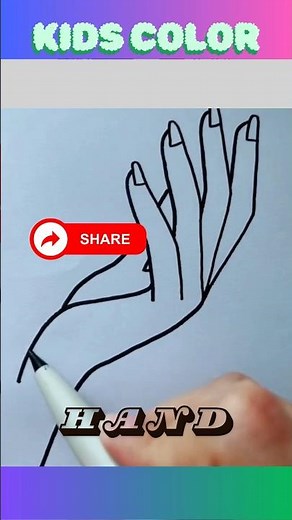 How to draw hands step by step!#art #artshorts #drawingeasy #drawing