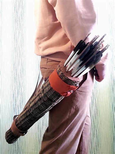 Willow Archery Tube Quiver – Wicker Medieval Quiver for LARP, Reenactment & Traditional Bows - Etsy New Zealand