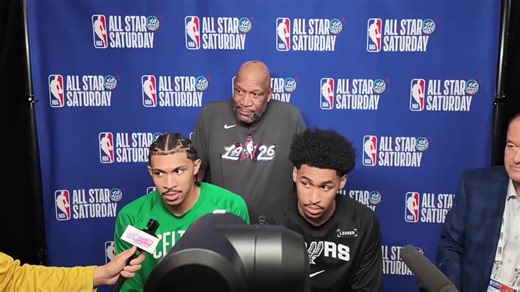 WATCH: The Harper family had a rare and special media conference all together as they laughed about their goofy yet memorable performance at the NBA All-Star Shooting Stars. Ron Harper Sr. shared his pride for his boys as they continue to grow, being part of great organizations like the Celtics and Spurs. | via TJ Manotoc | ABS-CBN News