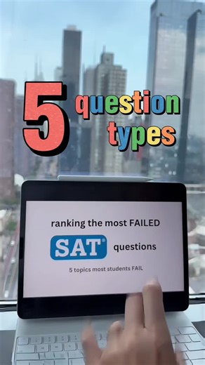 Katya SAT | NYC Tutor on Instagram: "Comment “MATH LIST” below and get the full list of math concepts tested on the Digital SAT Top 5 SAT Question types that students get WRONG ❌ Save this video and Practice by solving these Math & Verbal questions  Trust the process. #sat #satprep #satmath #satverbal #collegebound #studyspo"