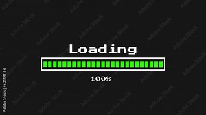 loading glitch text effect animation