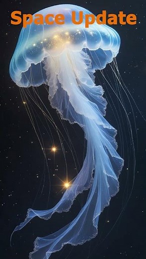 Cosmic Jellyfish Galaxy Discovered! | Webb Telescope Reveal Stunning New Galaxy #space #shorts #NASA