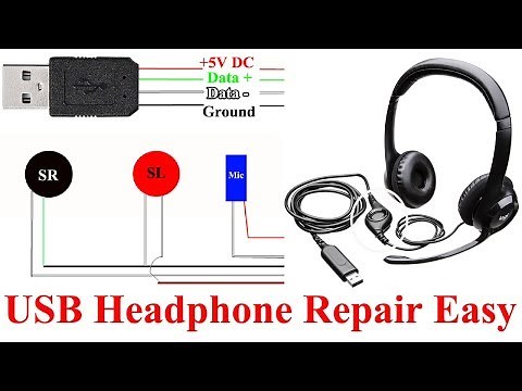 How to Repair USB Headphones || USB Headphone Circuit Understand Easy