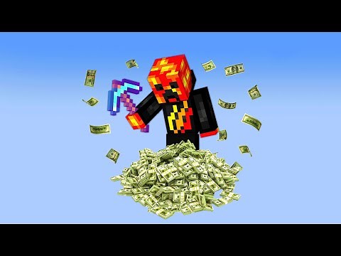 Minecraft but there's 1 MILLIONAIRE Block