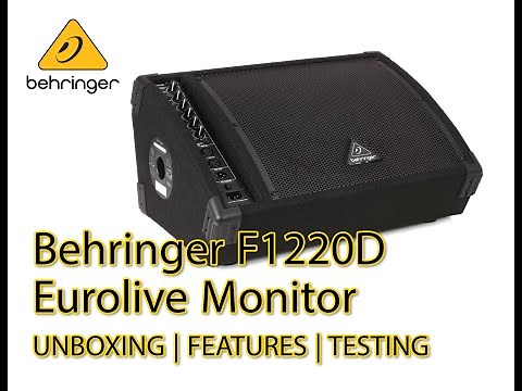 Behringer F1220D floor monitor unboxing | features| test