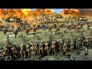 I built WW1 German Army TRENCH WALL vs 5,000 BRITISH in this BASE BUILDING Great War Simulator...