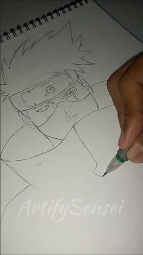 Kakashi In Akatsuki 😱 #shorts #anime #art #drawing #kakashi