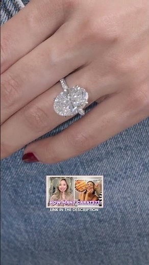 When choosing an oval engagement ring, length to width ratio❤️ full video on my channel