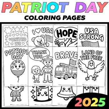 Patriot Day September 11th Coloring Sheets | Preschool & Kindergarten Activities