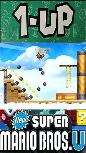 New Super Mario Bros U - Easy 1-Up Trick! 🍄🔥