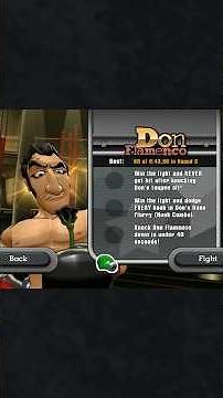 All Don Flamenco Challenges in Title Defense of Punch-Out!! Wii