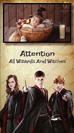 Harry Potter Birthday Invitation Video | Magical WhatsApp Invite | #weditations | BRD32