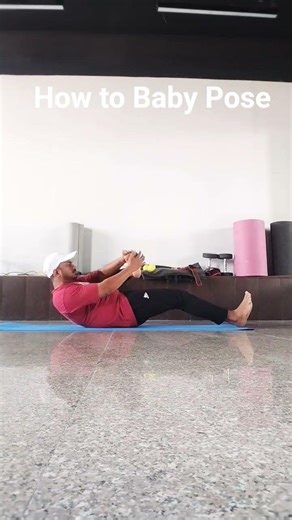 How to do Happy Baby Pose ( Ananda Balasana ) for beginners .... 🧘✨ #ytshorts #motivation