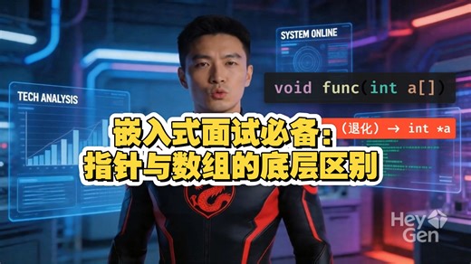 嵌入式面试必备：指针与数组的底层区别