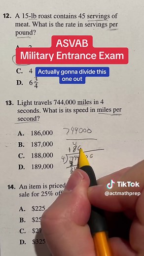 Understanding Light Speed Calculation on the ASVAB Military Entrance Exam