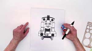 2.1K views · 48 reactions | Ever wondered what it takes to draw the No. 1 blue engine? Here's a behind-the-scenes peek at how Thomas comes to life! | Thomas & Friends | Facebook