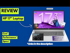HP 17" Laptop Review 2025 | Ryzen 5, 64GB RAM, 2TB SSD, Lifetime Office Pro, Windows 11 Pro