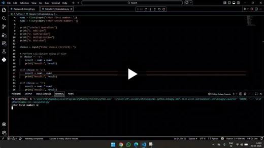 #python #codingjourney #beginnerprojects #cli #programming #learntocode #techskills | Shantanu Meher