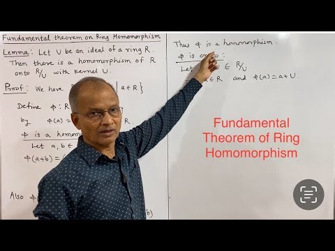 Fundamental Theorem of Ring Homomorphism: Statement and proof. Lecture 10.