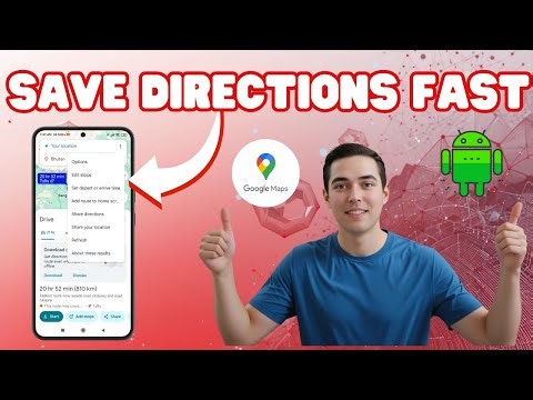 How To Save A Direction In Google Maps | Quick & Easy Shortcut (2025)
