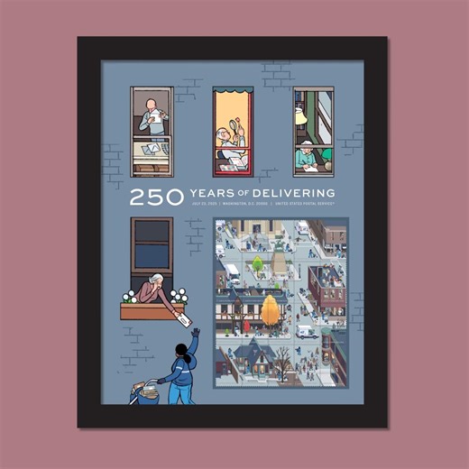 250 Years of Delivering Framed Stamps — Stamps Forever