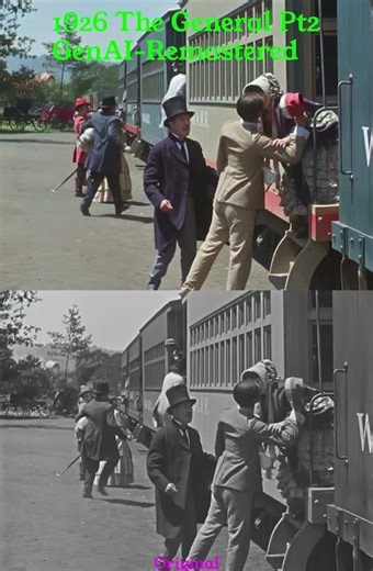 #1 Movie of 1926, The General Pt2 - GenAI-Remastered