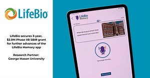 LifeBio secures $2.9M SBIR grant to advance the LifeBio Memory app's capabilities and multi-language support