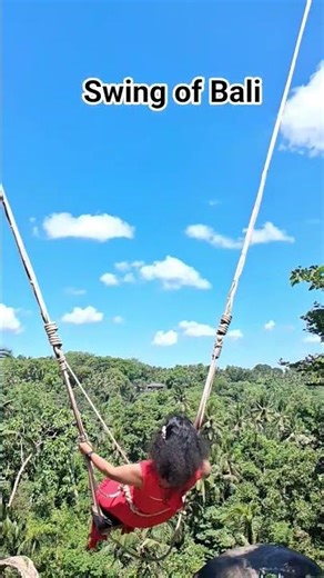 Ultimate Jungle Swing Bali | Swing Adventure Experience in Bali | Shorts