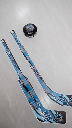 Custom mini sticks with logo, team colours, player names and full roster. A memorable team gift with full-color print and volume discounts. | Athlete Accolades