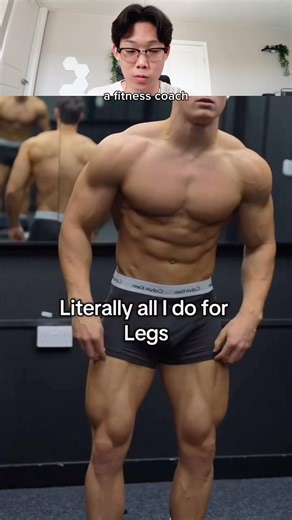 going over his leg day as a fitness coach