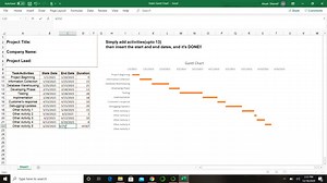Minimalist Gantt Chart, Gantt Chart Template, - Etsy
