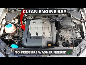 How To CLEAN ENGINE BAY Without Water And Without Pressure Washer