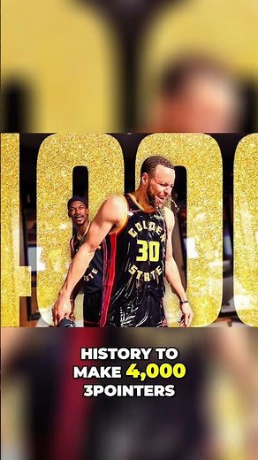 Stephen Curry shatters NBA Record with 4,000 3 Pointers!