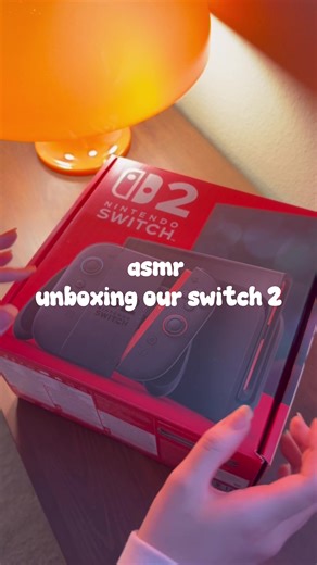 we caved in... asmr unboxing our nintendo switch 2 #asmr #nintendo #pokemoncommunity #unboxingvideo #unboxing