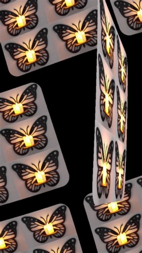 Elegant Butterfly LED Wall Light Candle Holder – Modern Home Decor