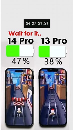 iPhone 14 Pro vs. iPhone 13 Pro Battery Test 🔋Subscribe for more 🤙🏼