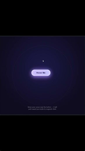 I Built a Magnetic Cursor Button in Pure JS 🔥