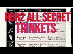 RED DEAD REDEMPTİON 2 ALL SECRET TRİNKETS #rdr2