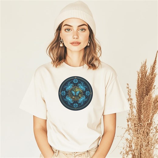 Azure Soul Voyager -retro Pixel Art Butterfly Comfort Color Shirt, Nature Lover Gift - Etsy