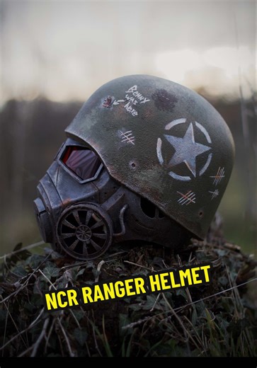 Let’s custom my helmet together! Little tutorial with products I love to work with! NCR Ranger - Fallout New Vegas #falloutcommunity #fallout #fallouttvshow #videogames #crafting